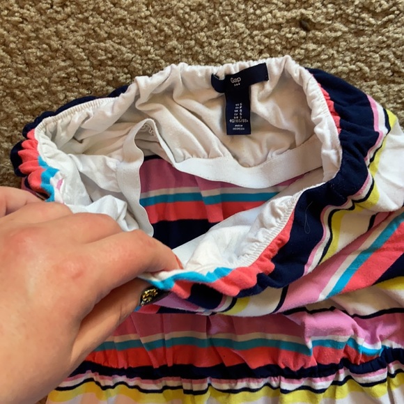 Gap Striped strap pleas dress size small - Picture 2 of 3